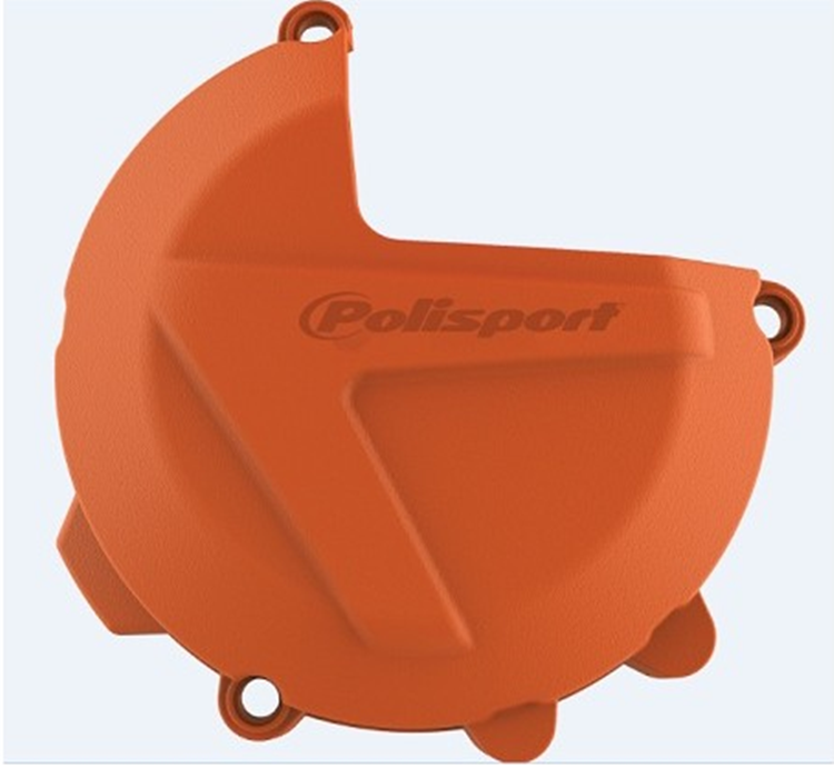 PROTECTOR TAPA EMBRAGUE POLISPORT KTM EXC 250/300 17-18 NARANJA